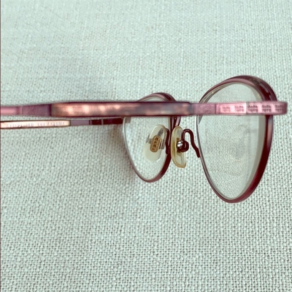 BADA Rare Vintage BL 1300 Purple Brown Black Tortoise Metal Frame Glasses - Picture 7 of 10